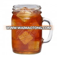 DAILY 480ML 12OZ Ball glass Mason Jar Drinking Glass Jar With Handle