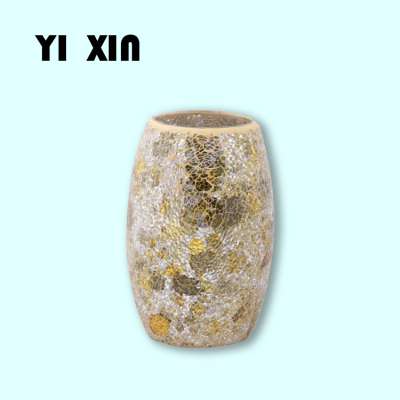 Shell Piece Home Decorative Mosaic Glass Vase for Japan market