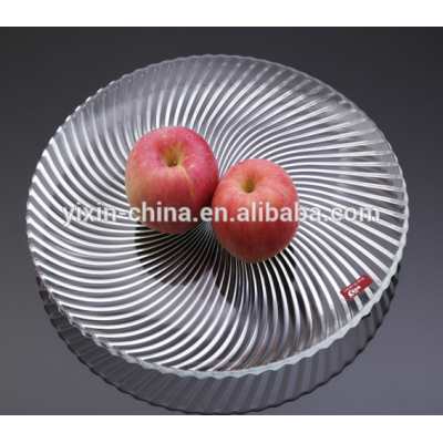 New design eco friendly round tempered glass plate manufacturers