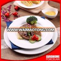 wholesale wedding hotel restaurant custom white porcelain ceramic dinner plate