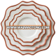 Wholesale 4pcs restaurant decorative ceramic dinnerware gold rim elegant colored porcelain charger dinner plate set for wedding