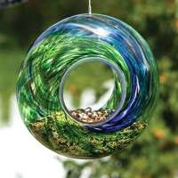 glass hummingbird feeder